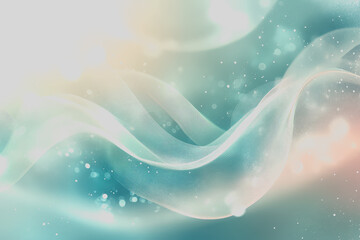 Light blue and white background, light green and light blue gradient soft edges, blurred foreground.