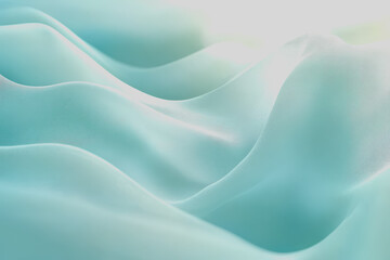 Obraz premium Light blue and white background, light green and light blue gradient soft edges, blurred foreground.