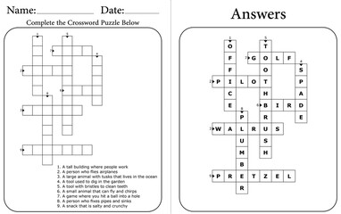 Printable Crossword Puzzle: Brain-Boosting Educational Word Game