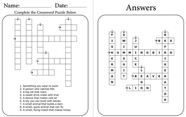 Printable Crossword Puzzle: Brain-Boosting Educational Word Game