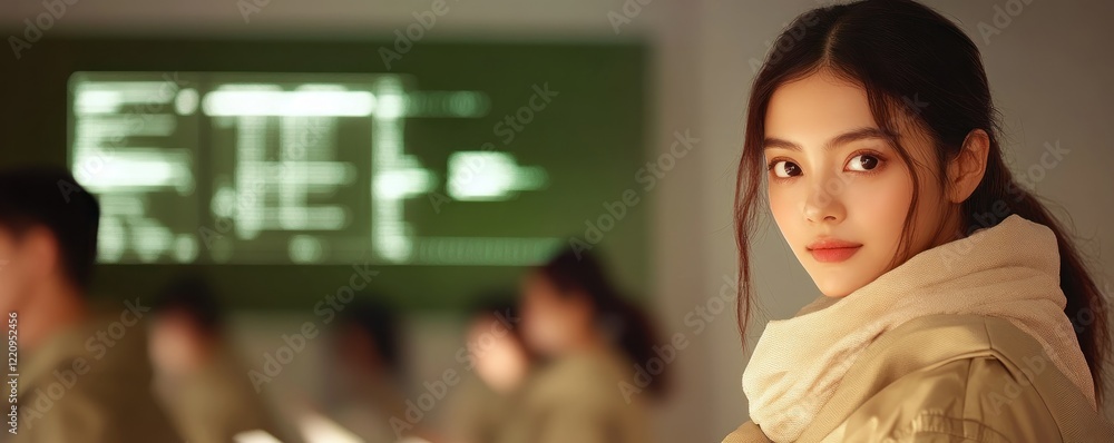Aufkleber engage in futuristic cybersecurity training session employees are mastering data protection techniqu