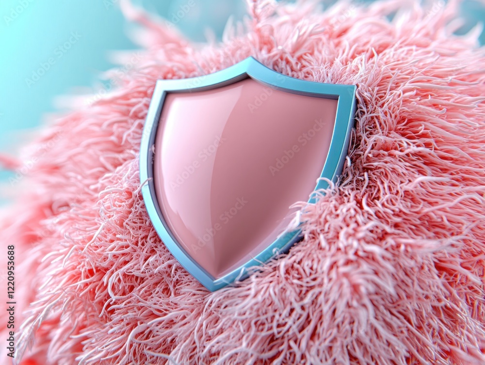 Aufkleber explore private web browsing with this abstract image featuring a clean aesthetic and a glowing shie