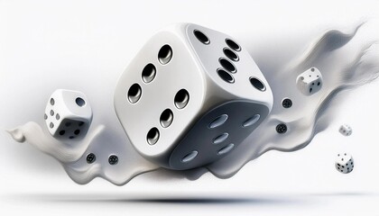 dice on white