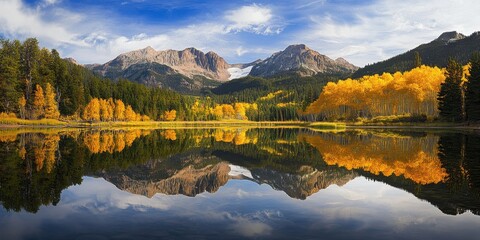 Fototapeta premium mountain forests soothing and calming visual