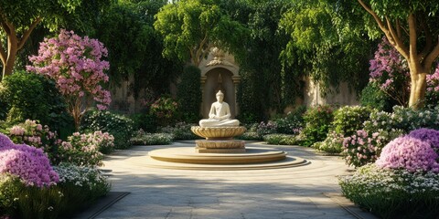 temple gardens soothing and calming visuals 