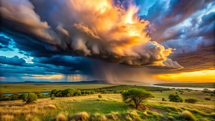 Maasai Mara Cyclone: Tilt-Shift Lake Magadi Storm