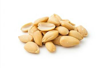 Delicious anelletti pasta presented artfully on a pristine white background highlighting its unique shape and texture