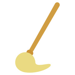 wooden mop illustration