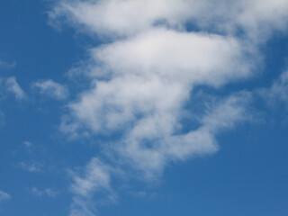 青空と雲　空　背景素材
