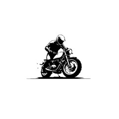 Obraz premium Biker Vector Logo Design