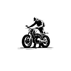Biker Vector Logo Design