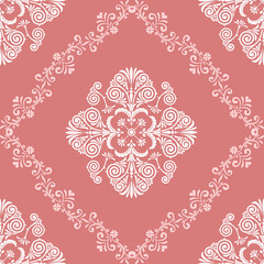 Classic Damask Seamless
Pattern Vector Illustration for Elegant Textile
Design for wallpaper, fabric, packaging, wrapping