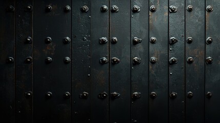 Fototapeta premium A black and white photo of a metal surface with many small holes