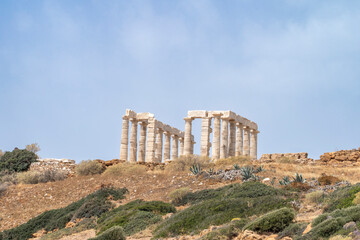 The Temple of Poseidon in Cape Sounio Sounion