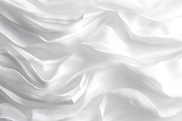 Obraz premium Flowing White Fabric Abstract