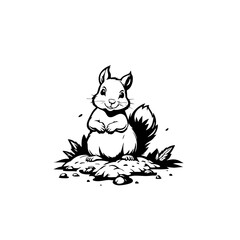 Obraz premium Squirrel Vector Logo Design
