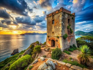 San Giovanni Tower, Elba Island:  Urban Exploration Photography - Historic Ruins & Coastal Views