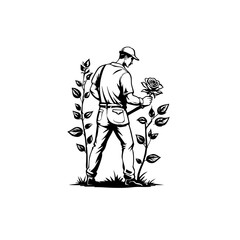 Obraz premium Gardening Vector Logo Design