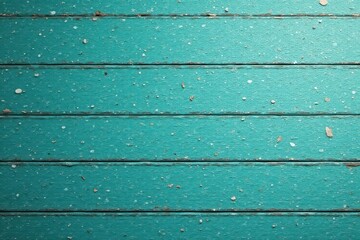 Fototapeta premium Subtle turquoise wood, teal undertones, weathered , home, material, exterior