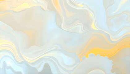 Obraz premium A soft abstract design with swirling, cloud-like patterns in shades of cream, sky blue, and pale yellow