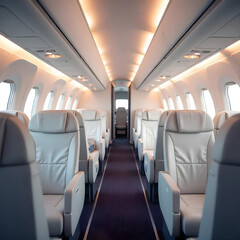Obraz premium interior of an airplane