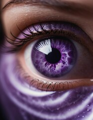 Naklejka premium purple-colored marble and the human eye seem to be a mixture