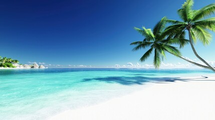 Tranquil Tropical Beach Scene