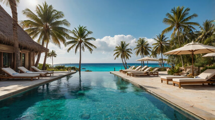 Tropical Resort Poolside