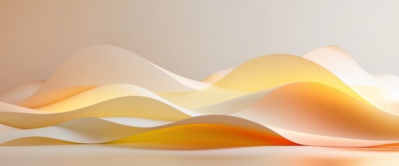 Abstract image with warm color transitions and soft lighting.