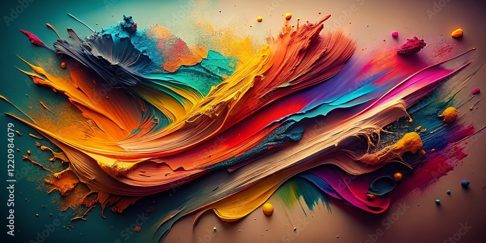 Poster minimalist paint pattern background for creative text placement
