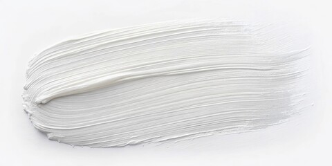 Obraz premium Minimalist White Brush Stroke Background for Website Branding