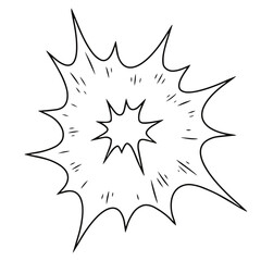 Artistic explosion design for creative projects