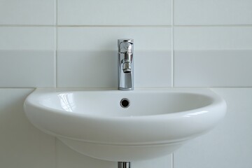 Fototapeta premium Celestial Blue Mountains Under a Starry Night, beautiful light water faucet washbasin,Water tap flowing in the bathroom,Hygiene concept. Water flowing from faucet.Hygiene concept. Water flowing from f