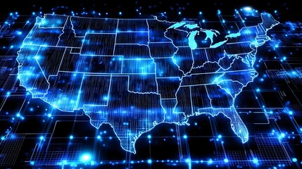 Fototapeta premium High tech depicting the interconnected virtual shielding data firewalls and AI driven security protocols that form the comprehensive cybersecurity system ensuring robust national digital protection