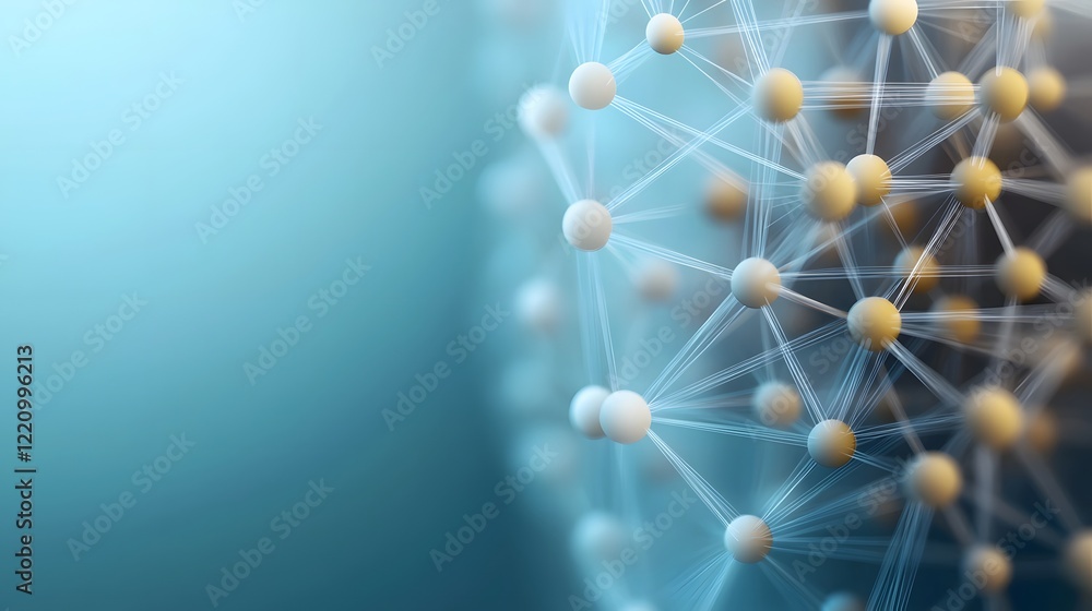 Aufkleber Efficient Talent Acquisition Visualized as Glowing Digital HR Recruitment Network An abstract representation of a circular web with interconnected nodes