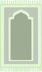 Sajadah prayer mat icon illustration for ramadan 
