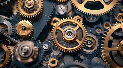 Intricate Industrial Lathe Machine with Gears and Levers in Skilled