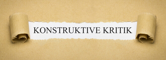 konstruktive Kritik