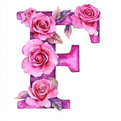 Floral Letter 'F'