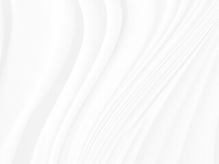 Clean woven beautiful soft fabric abstract smooth curve shape decorative fashion textile silver white background