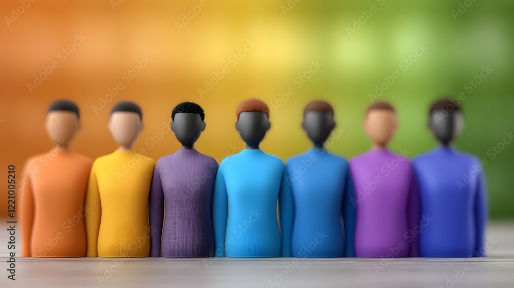 Poster visualizing workplace diversity and inclusive leadership initiatives through mentoring and supportin