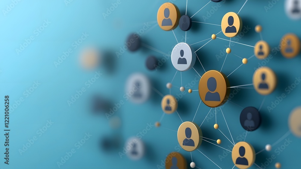 Leinwandbilder interconnected talent acquisition strategies for hr success in the digital age leveraging technology