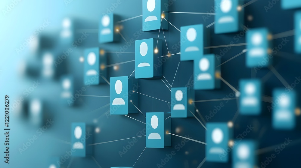 Poster AI Powered Digital Recruitment Network Showcasing Innovative Hiring Solutions for Streamlined Human Resource Management and Effective Talent Acquisition