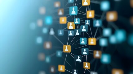 Seamless Digital Network for Talent Sourcing and Engagement in the Future Recruitment Ecosystem  Illustrated through a circular network featuring data driven talent management communication
