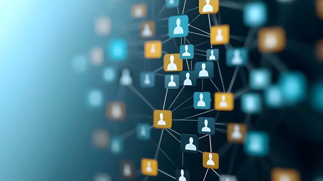 Seamless Digital Network for Talent Sourcing and Engagement in the Future Recruitment Ecosystem  Illustrated through a circular network featuring data driven talent management communication