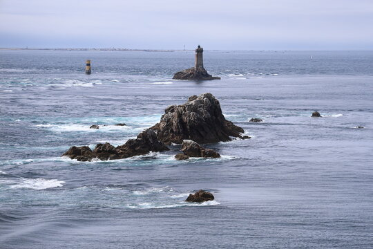 Pointe du Raz in cloudy weather