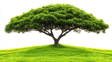 Simple Composition of Flat Parsley Leaves on White Background