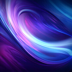 Abstract pink neon light wave with glow effect