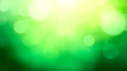 Obraz premium green bokeh abstract background, ai generated