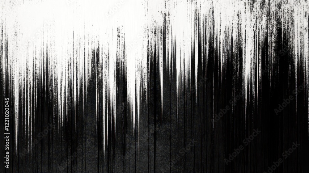 Poster a black and white grainy background with noise texture, featuring a grunge gradient.